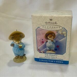 Hallmark Keepsake Ornament Beatrix Potter Tom Kitten 1999 Vintage Christmas #4